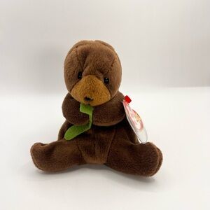 Vintage Ty Beanie Baby Seaweed The Otter w/Tag  Style 4080 RARE TAG ERRORS 90s